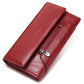 Long Cowhide Multiple Card Slots Coin Pocket RFID Anti-magnetic Women's Handbag