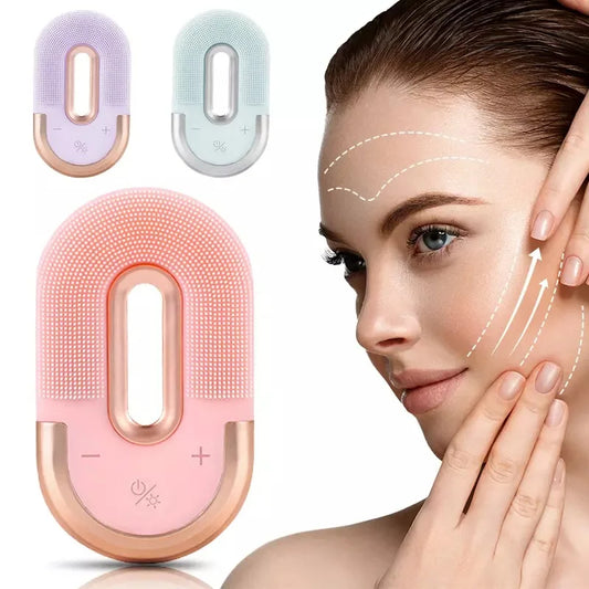 Electric Silica Gel Facial Cleanser Vibration Cleansing Instrument