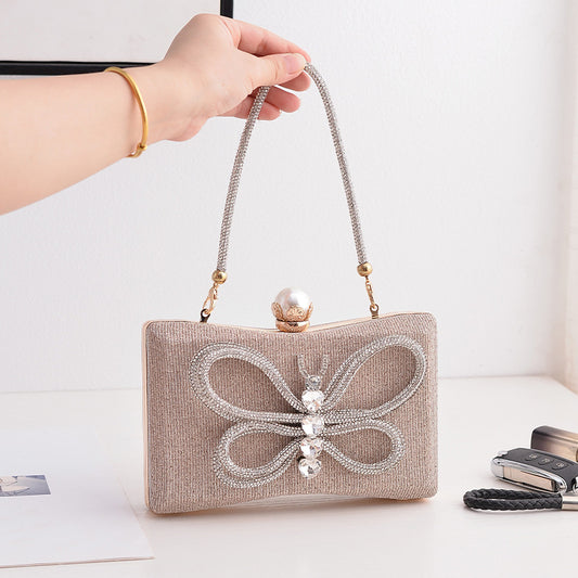 Women's Fashion All-matching Graceful Bow Dinner Bag