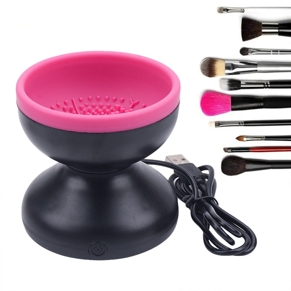 Elektrische Make-up Pinsel Reiniger Maschine Tragbare Automatische USB Kosmetik Pinsel Reiniger Werkzeuge Für Alle Größe Schönheit Make-Up Pinsel Set