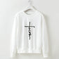 Street Style Letter Printing Long-sleeved Round-neck Pullover