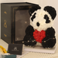 Love Gift Rose Bear Eternal Flower Rose Teddy Bear PE Foam Bear 25cm