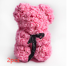 Liebesgeschenk Rosenbär Ewige Blume Rose Teddybär PE-Schaumbär 25 cm