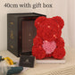 Love Gift Rose Bear Eternal Flower Rose Teddy Bear PE Foam Bear 25cm