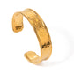 18K Gold Edelstahl Breite Oberfläche Armband High Sense