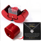 Fashion Jewelry Box Red Apple Necklace Eternal Rose For Girl