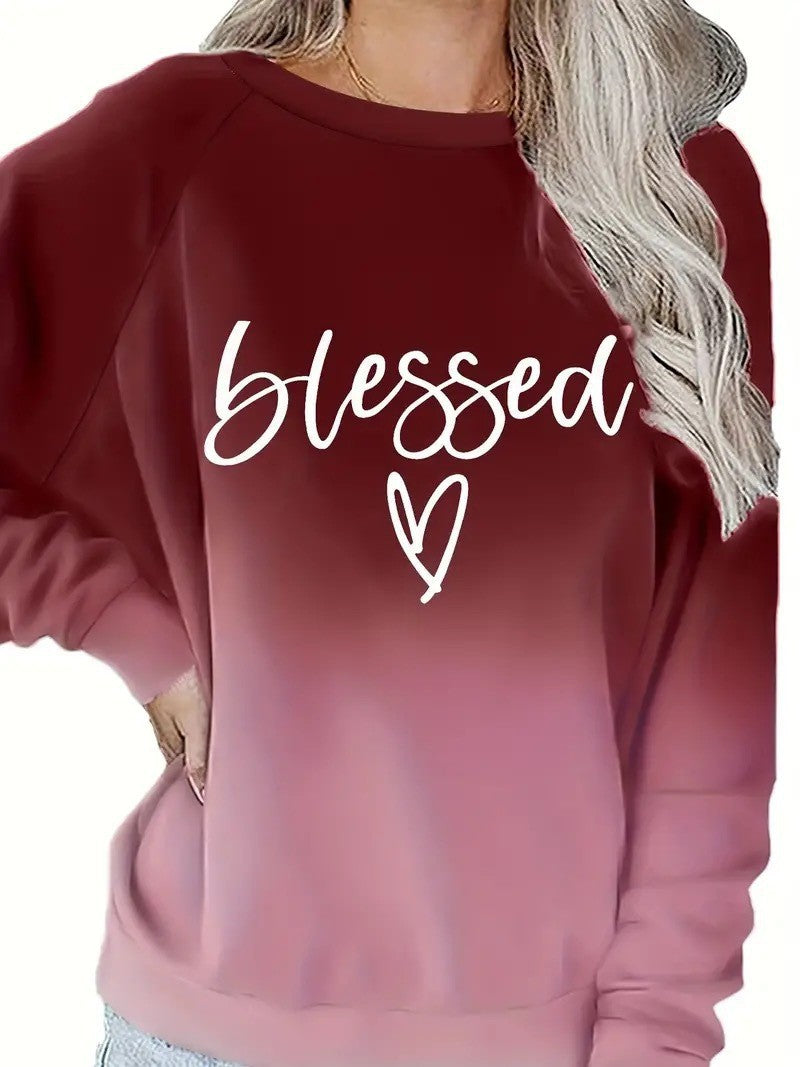 Modisches Damen-Sweatshirt mit Buchstaben-Print