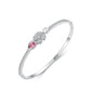 Bracciale in argento sterling S925 con trifoglio femminile stile coreano fresco