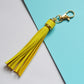 Background Color Leather Tassel Key Chain Silica Gel Bracelet