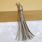 Background Color Leather Tassel Key Chain Silica Gel Bracelet