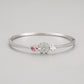 Bracciale in argento sterling S925 con trifoglio femminile stile coreano fresco