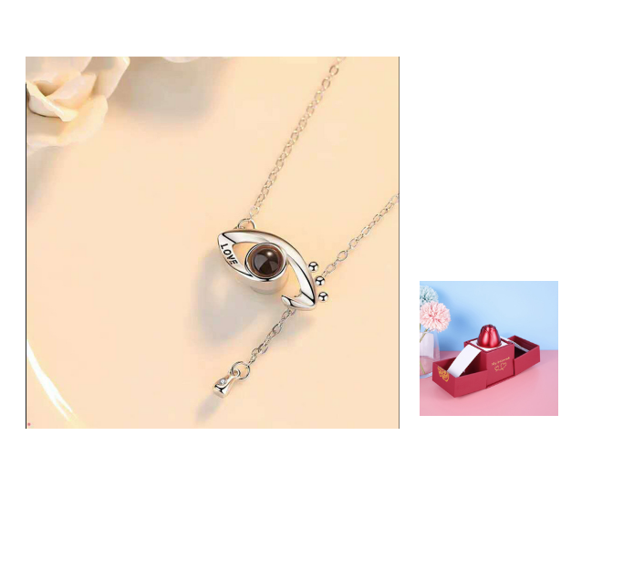 Gifts Metal Rose Jewelry Gift Box Necklace For Wedding Girlfriend Necklace Gifts