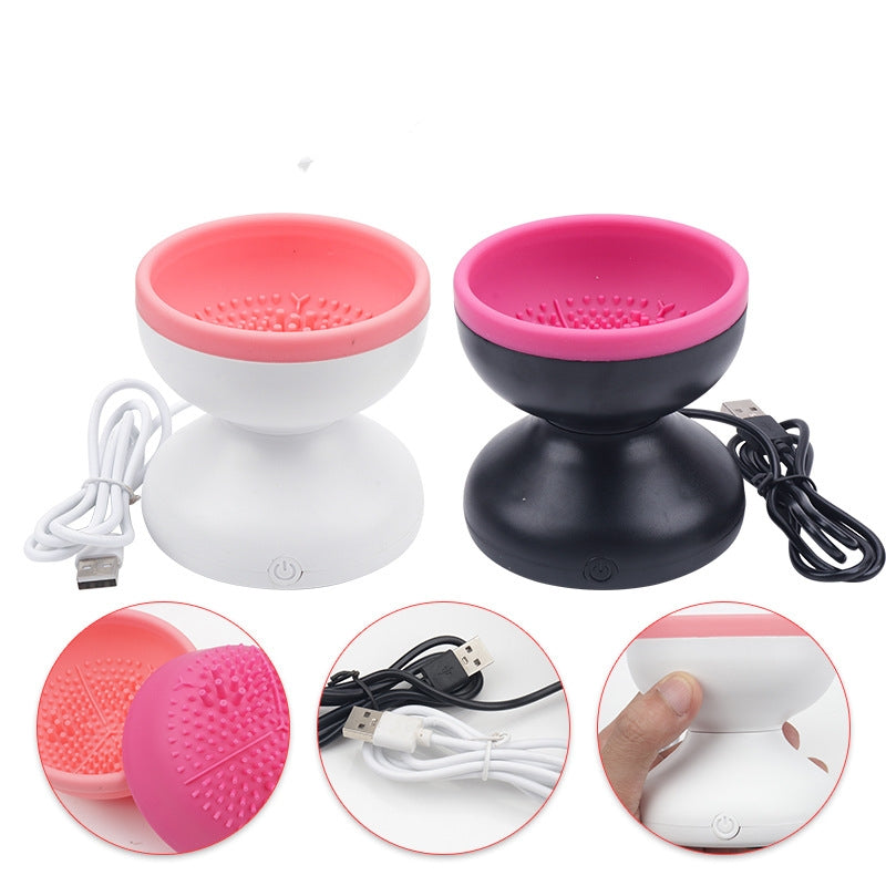 Elektrische Make-up Pinsel Reiniger Maschine Tragbare Automatische USB Kosmetik Pinsel Reiniger Werkzeuge Für Alle Größe Schönheit Make-Up Pinsel Set