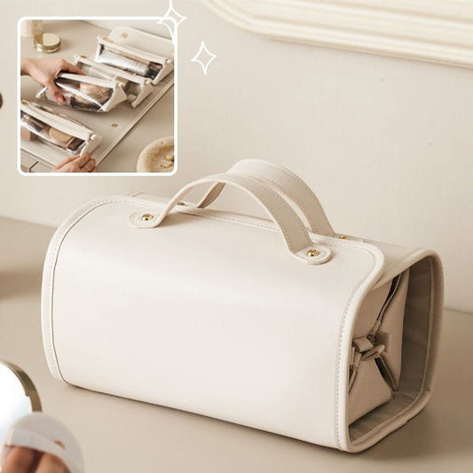 New Folding Cosmetic Bag Large Capacity Portable Handbag Waterproof Travel