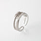 S925 Sterling Silber Ring weiblicher rotierender Modering