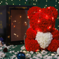 Liebesgeschenk Rosenbär Ewige Blume Rose Teddybär PE-Schaumbär 25 cm