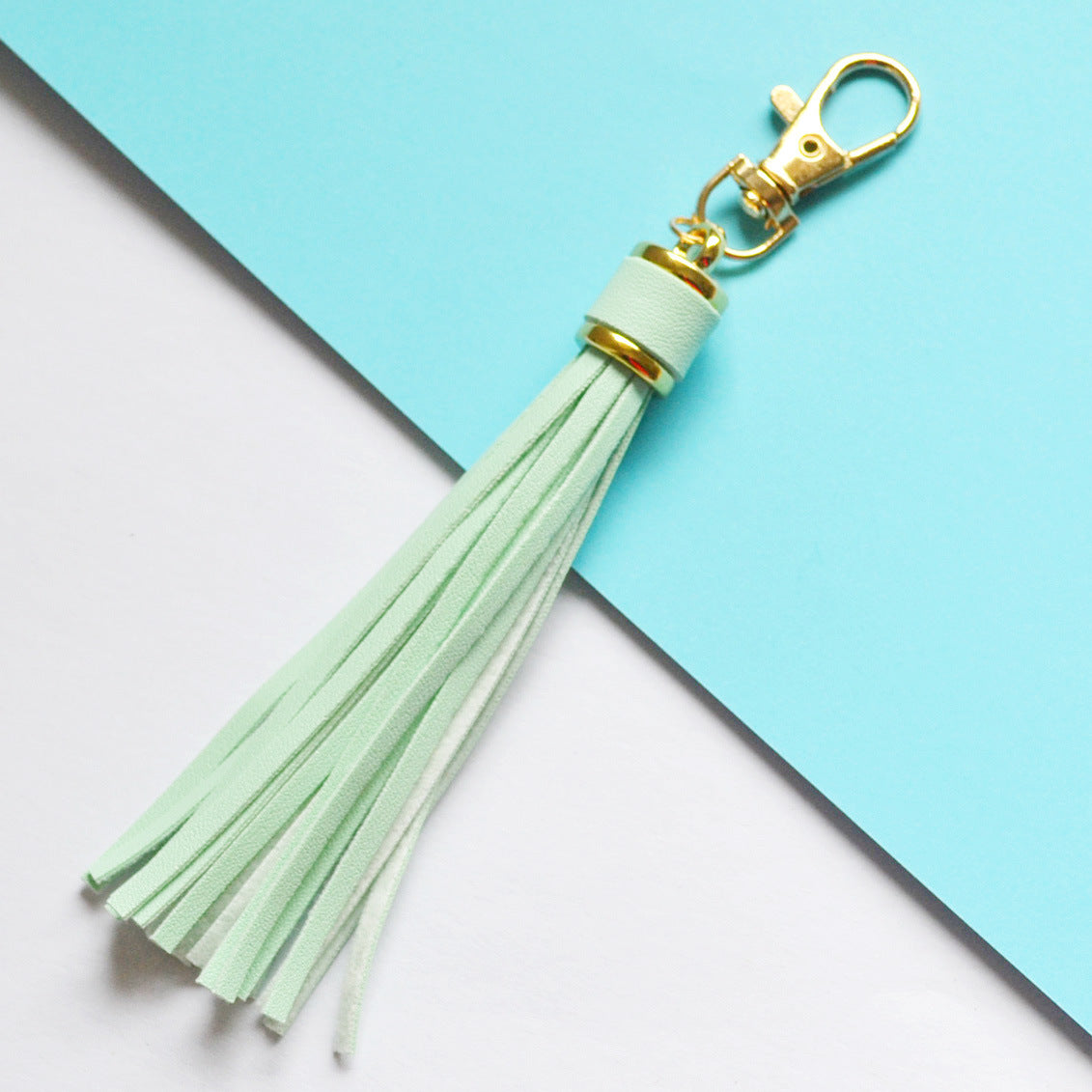 Background Color Leather Tassel Key Chain Silica Gel Bracelet