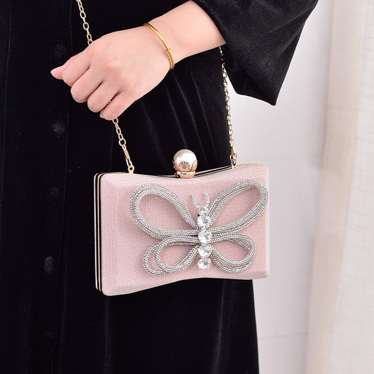 Women's Fashion All-matching Graceful Bow Dinner Bag