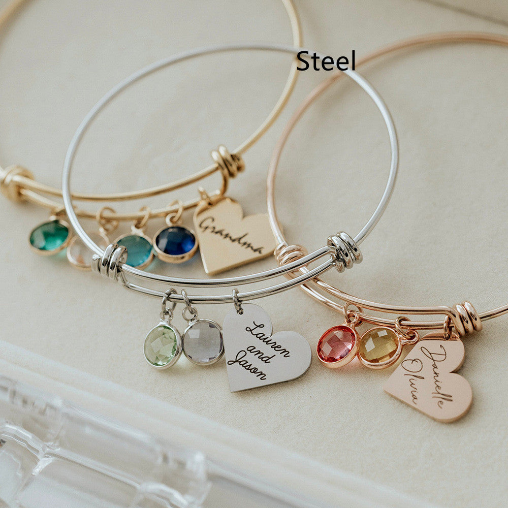 Birthstone Love Bracelet | Women's Birthstone Bracelet | Trend N Trove