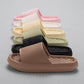 Summer EVA Slippers Solid Color Rhombus Stripe Anti-slip Slippers