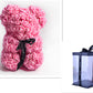 Love Gift Rose Bear Eternal Flower Rose Teddy Bear PE Foam Bear 25cm