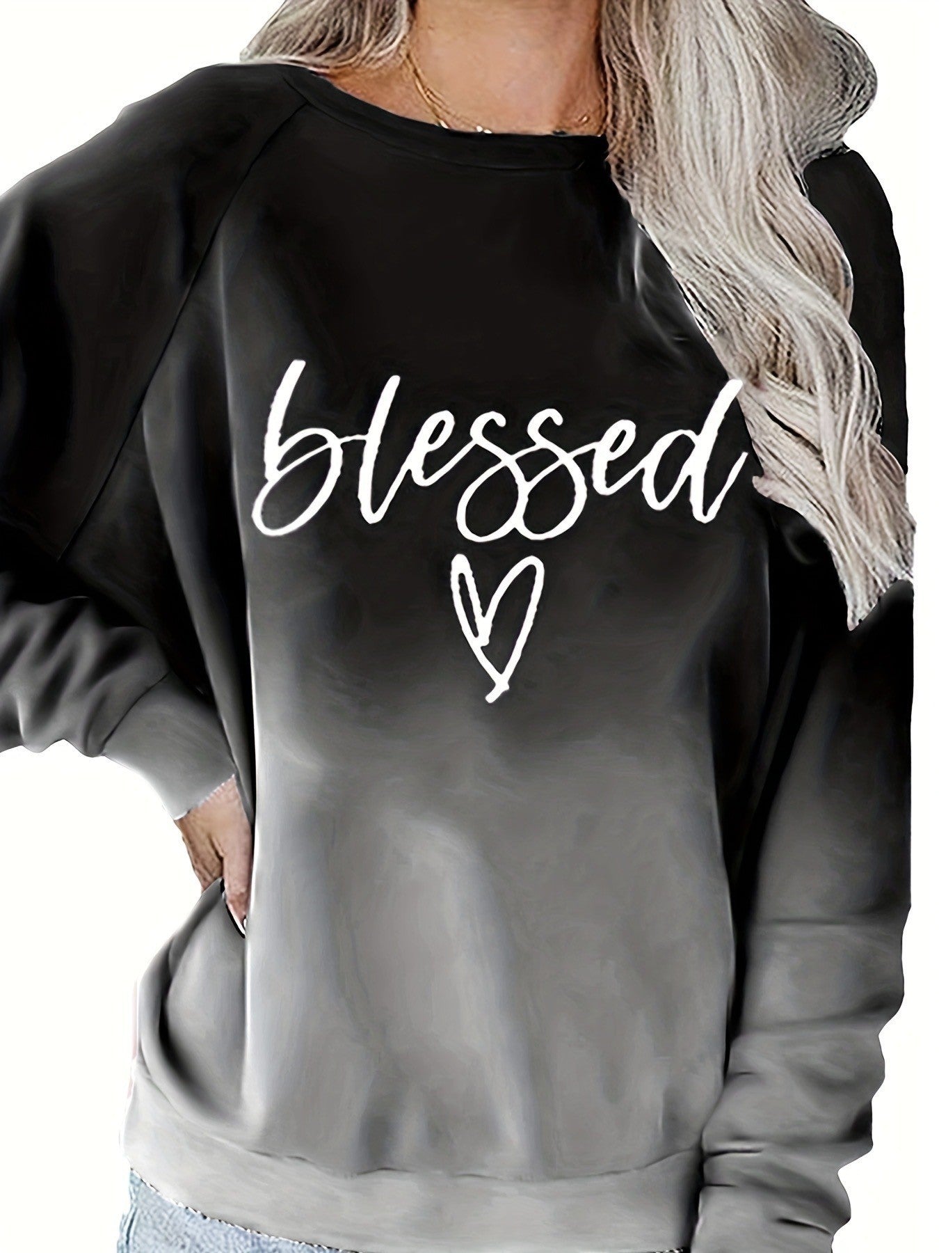 Modisches Damen-Sweatshirt mit Buchstaben-Print