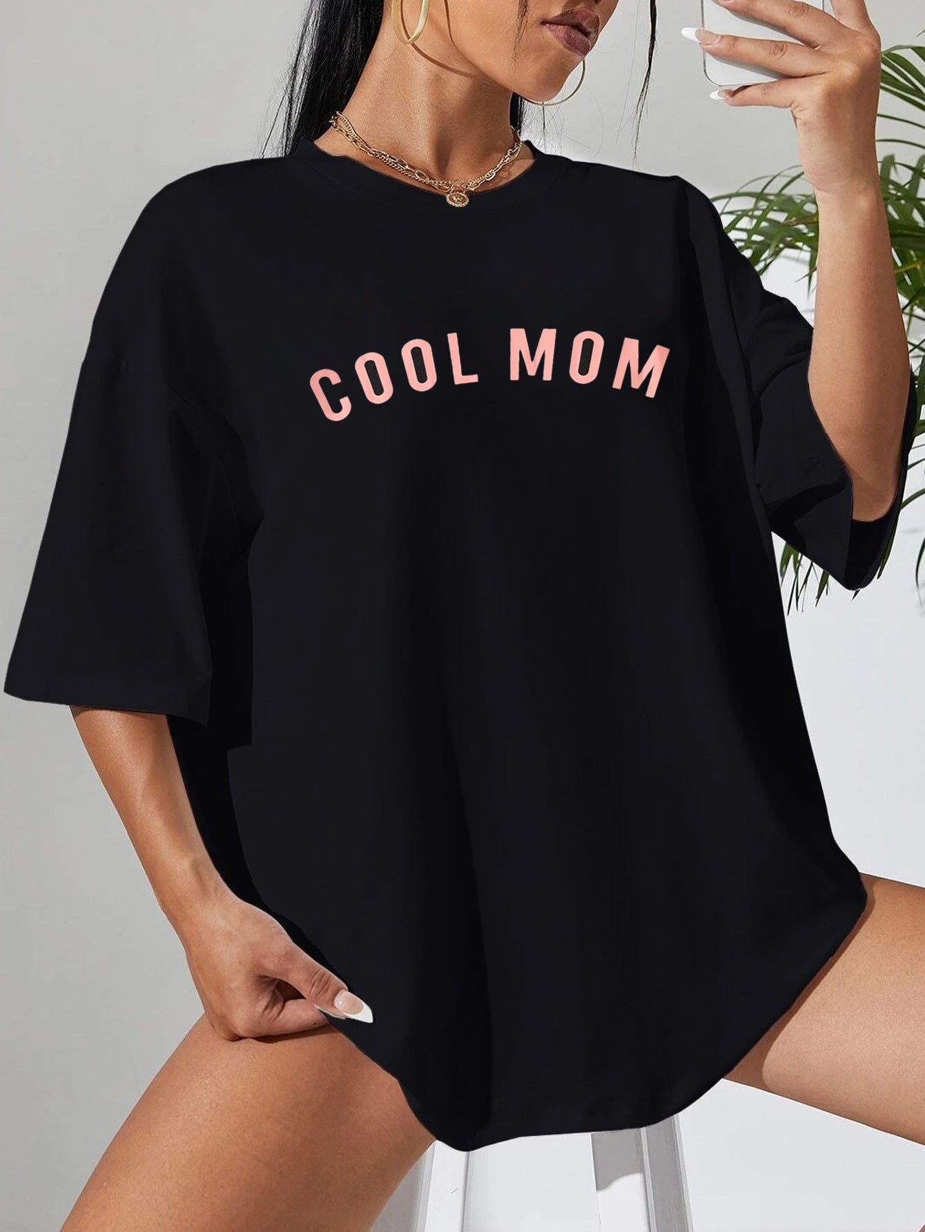 Casual Fashion Women's Round Neck Loose T-shirt